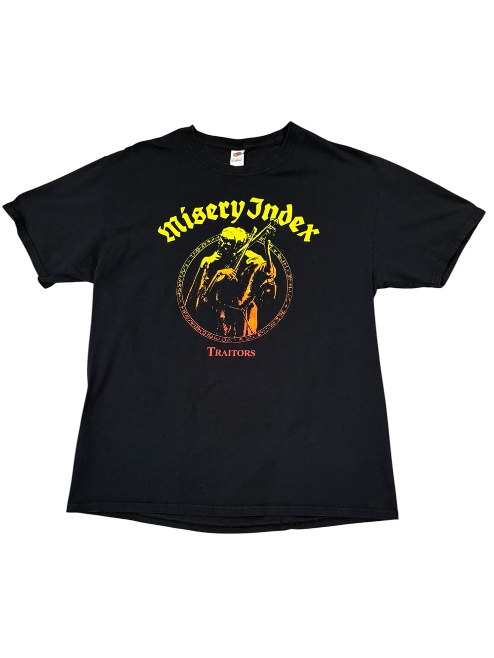 Misery Index Traitors Band Tee Large Death Metal Grindcore Fruit of the Loom